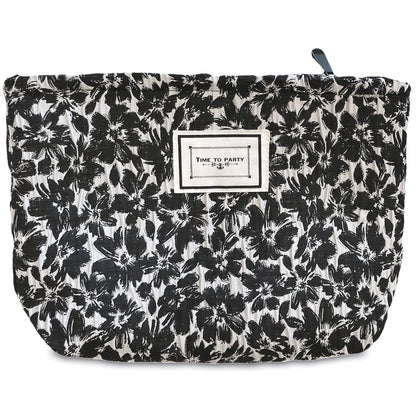 STARDW Leopard Makeup Bag Organizer Cosmetic Bags for Women and Girls,Travel Toiletry Bag Large Capacity Canvas Makeup Zipper Pouch, Purse Organizer Pouches (Brown Leopard)