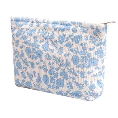 Cosmetic Bags for Women - Corduroy Cosmetic Bag Aesthetic Women Handbags Purses Smile Dots Makeup Organizer Storage Makeup Bag Girls Case Bags (A-Beige)