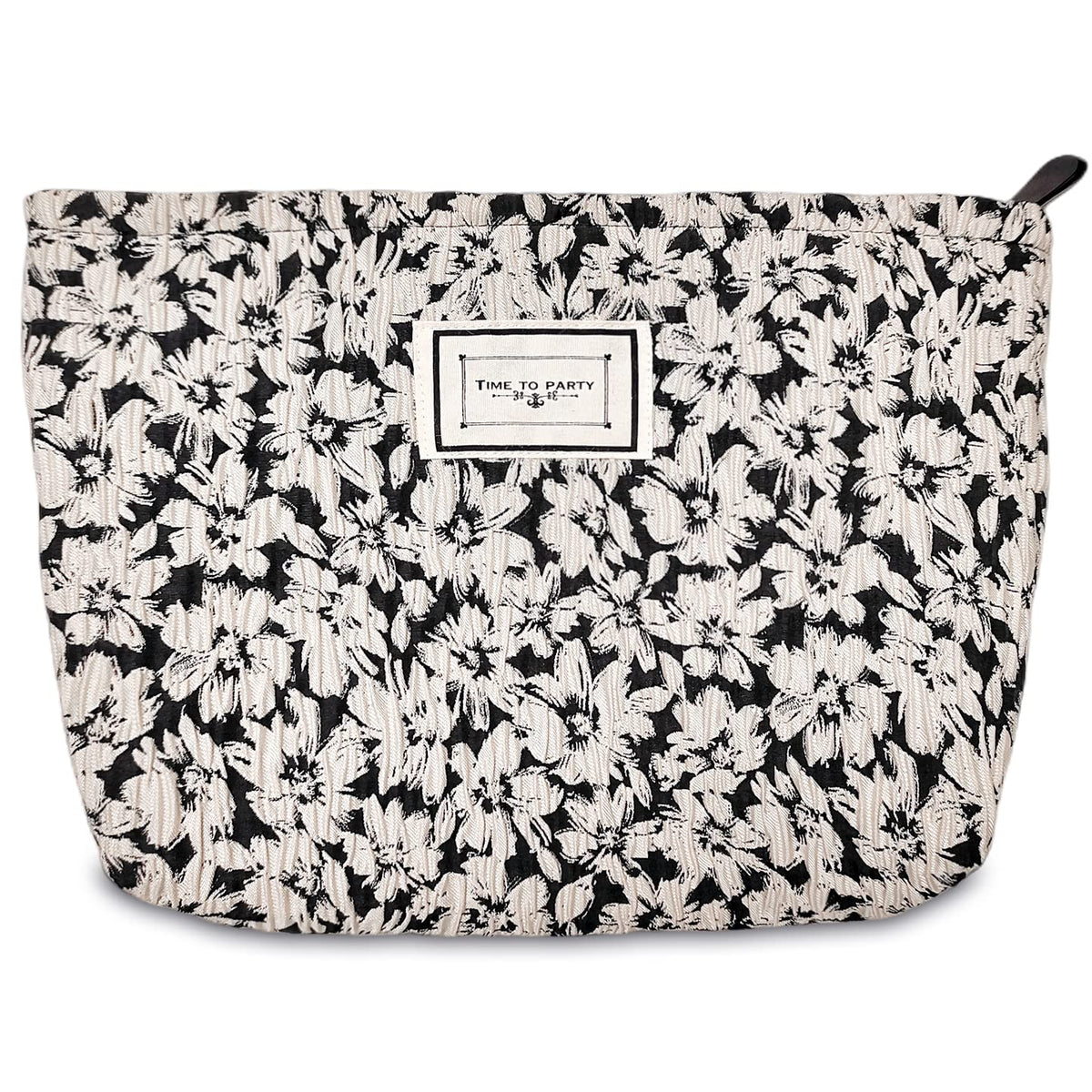 STARDW Leopard Makeup Bag Organizer Cosmetic Bags for Women and Girls,Travel Toiletry Bag Large Capacity Canvas Makeup Zipper Pouch, Purse Organizer Pouches (Brown Leopard)