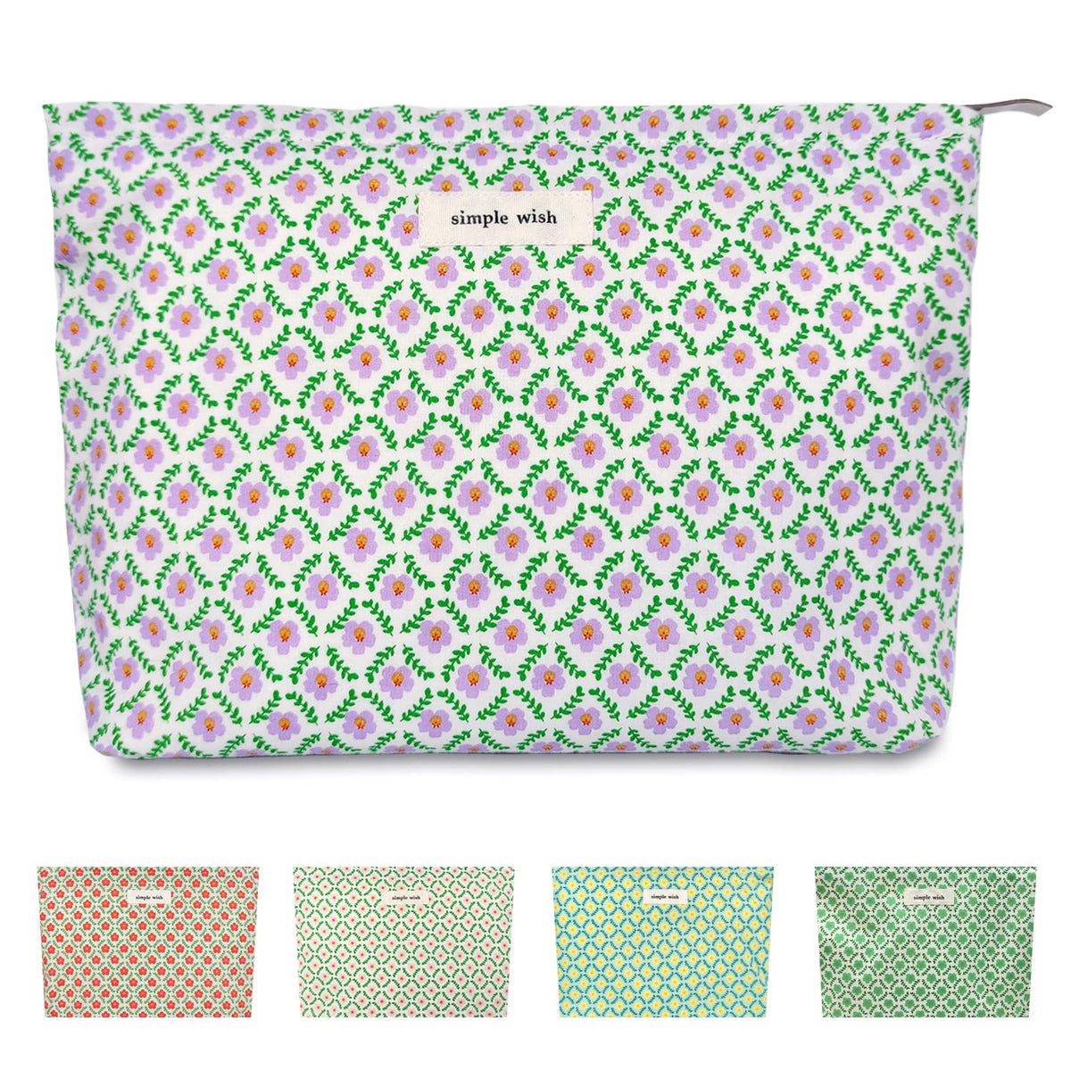 STARDW Leopard Makeup Bag Organizer Cosmetic Bags for Women and Girls,Travel Toiletry Bag Large Capacity Canvas Makeup Zipper Pouch, Purse Organizer Pouches (Brown Leopard)