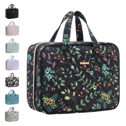 Everfun Hanging Travel Toiletry Bag Women, Leakproof Wet Dry Compartments