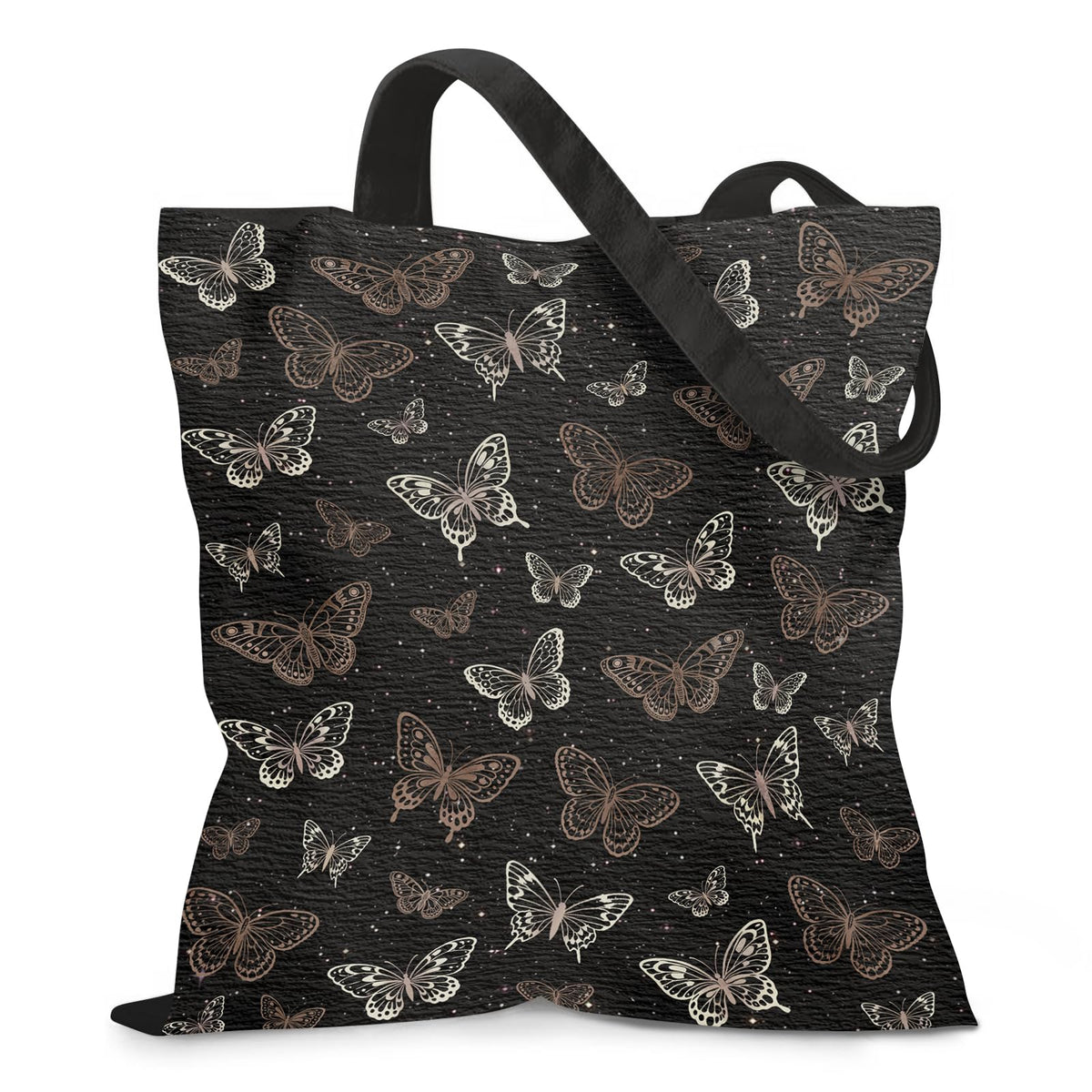 Aesthetic Canvas Tote Bag for Women - with Magnetic Snap Closure & Zipper Inner Pocket Reusable Bag for Shopping