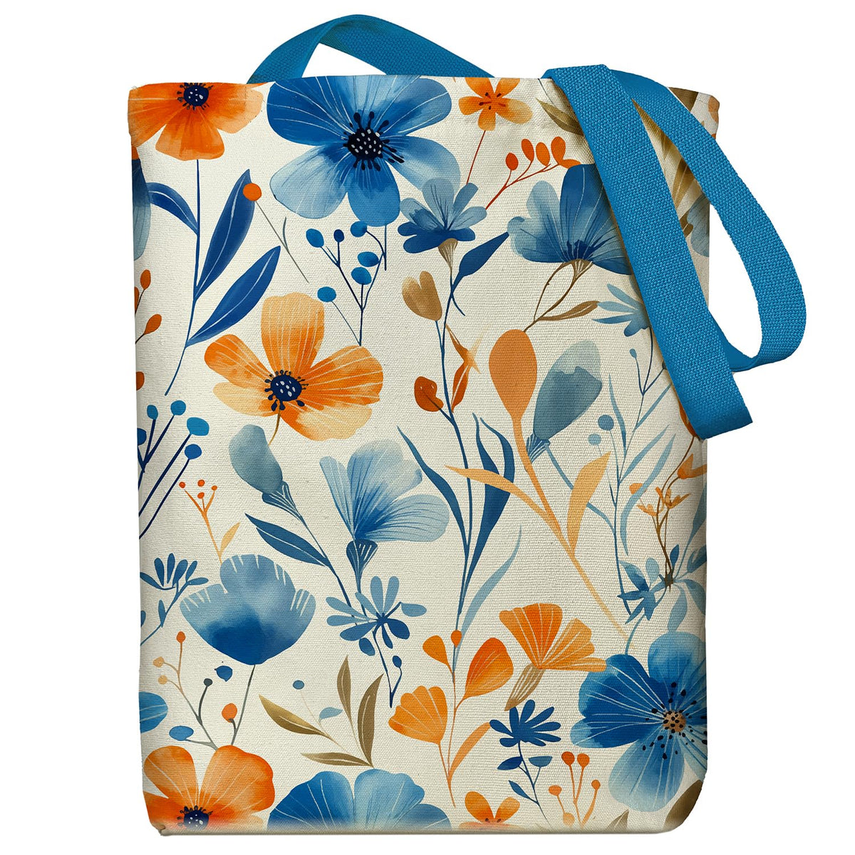 itgowisa Canvas Tote Bag with Zipper Pocket, Reusable Grocery Bag for Daily