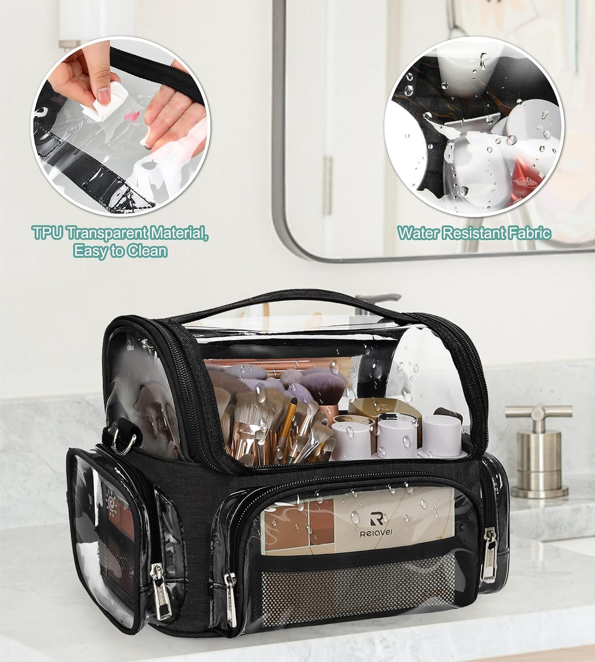 Makeup Brush Bag, Professional Makeup Brush Holder for Makeup Artist