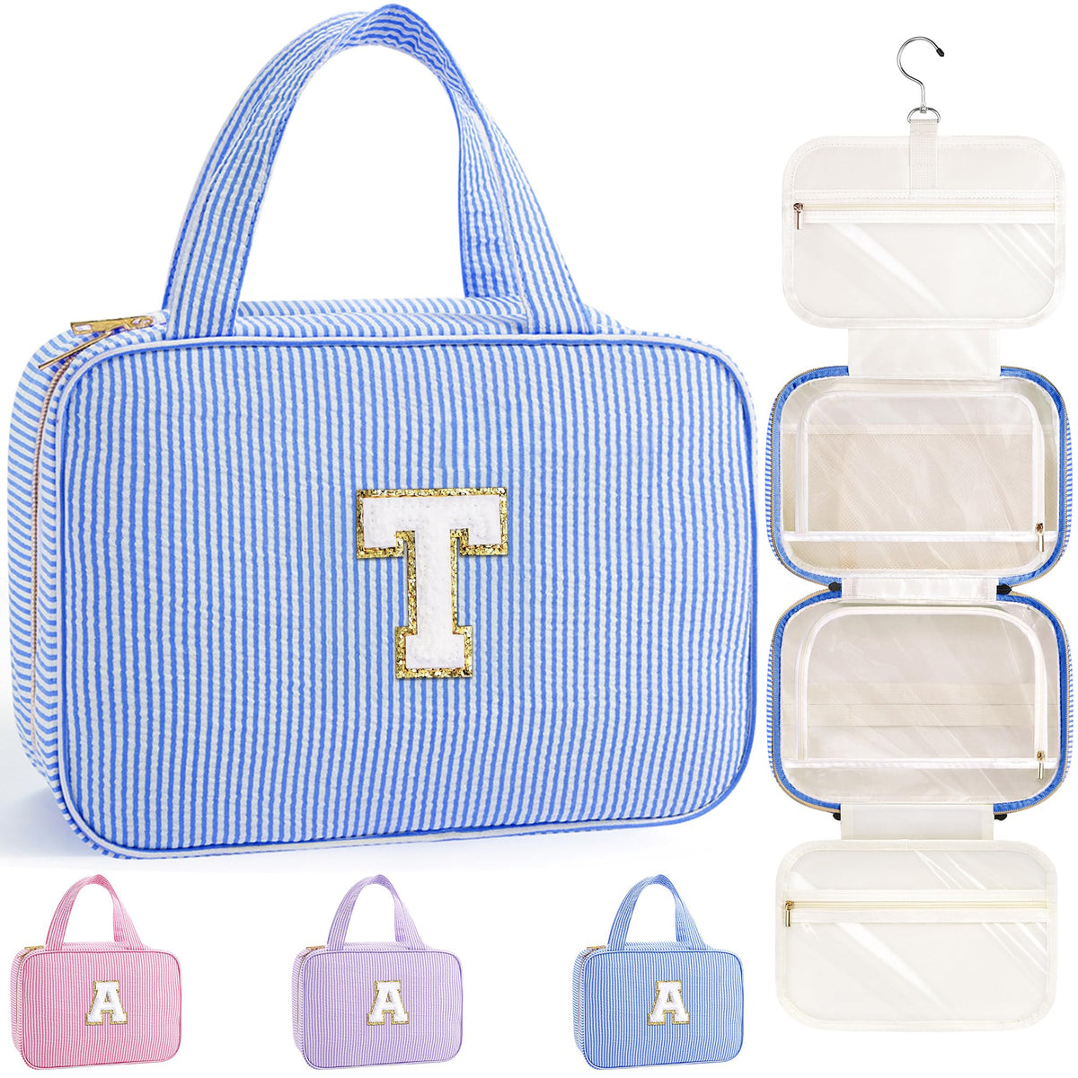 TOPEAST Travel Hanging Toiletry Bag & Makeup Bag for Women Girls Kids Gifts