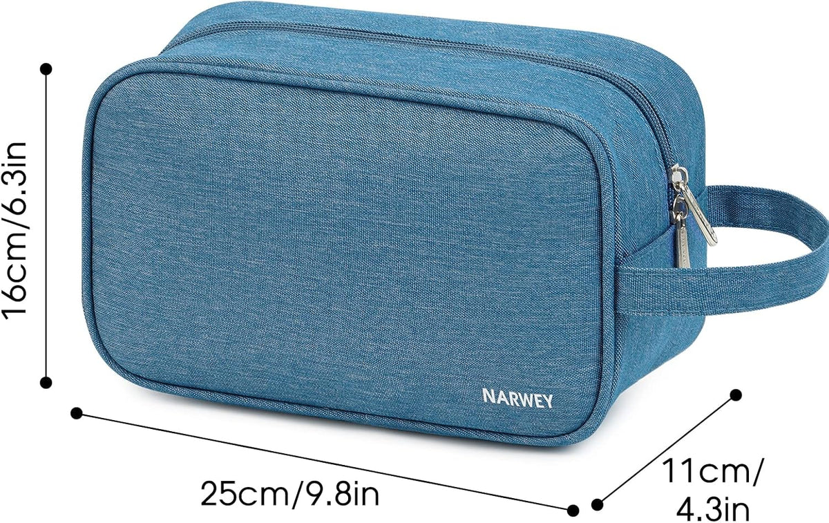 Narwey Travel Toiletry Bag for Women, Dopp Kit Men, Bathroom, Medicine Bag