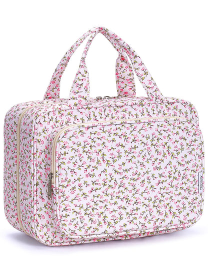 Narwey Hanging Toiletry Bag for Women, Travel Makeup Cosmetic Organizer Bag