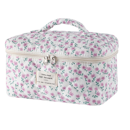 uekeboag Large Travel Quilted Makeup Bag for Women