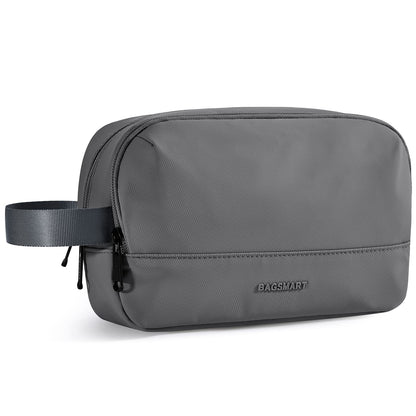 BAGSMART Travel Toiletry Bag for Men, Dopp Kit Water Resistant Shaving Bag for Toiletries Accessories, Black-Medium