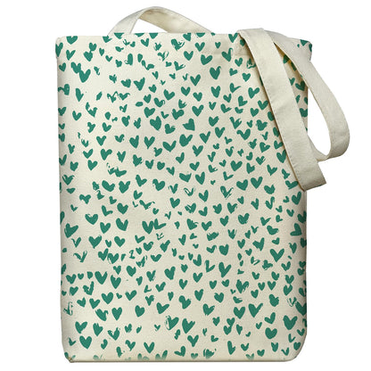 itgowisa Canvas Tote Bag with Zipper Pocket, Reusable Grocery Bag for Daily