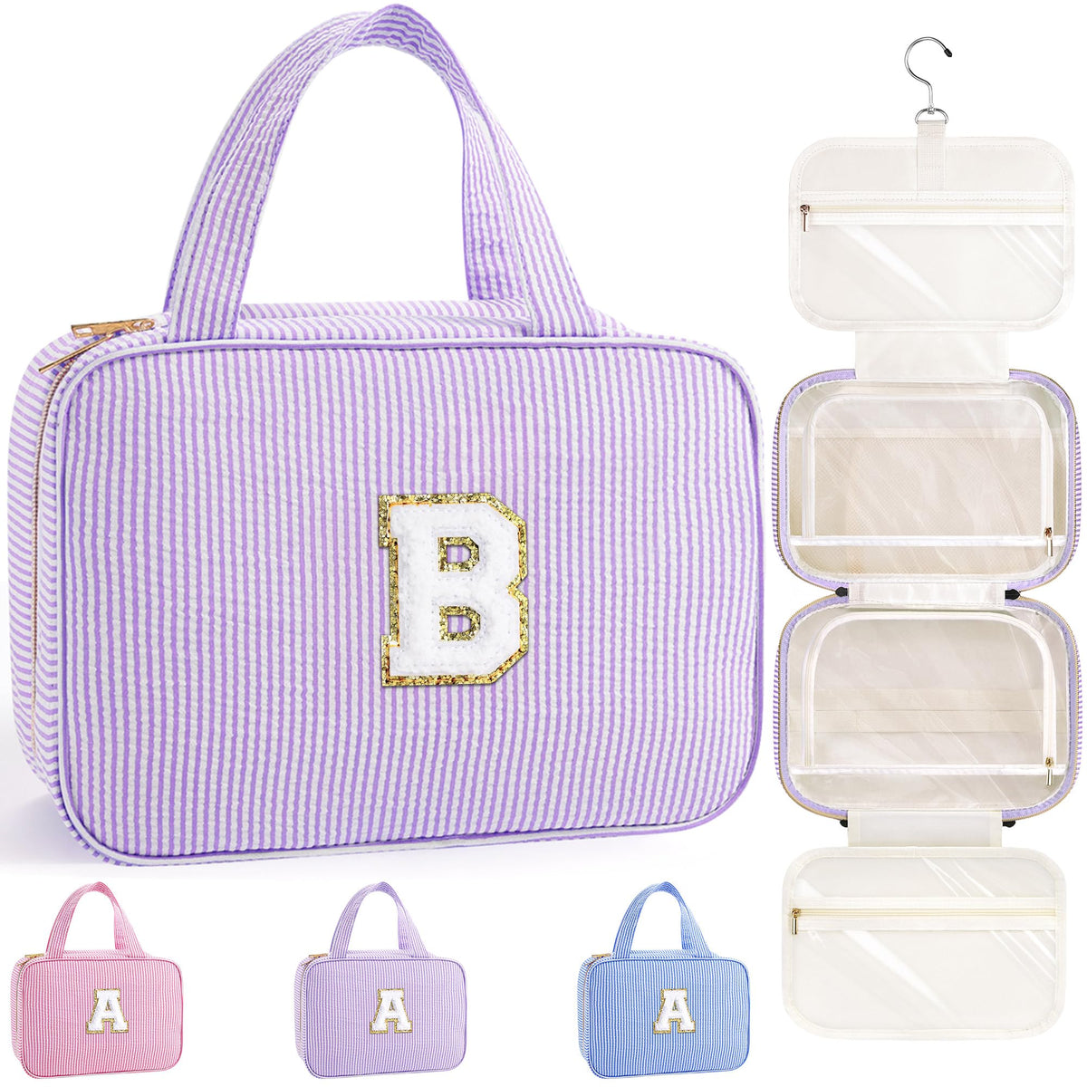 TOPEAST Travel Hanging Toiletry Bag & Makeup Bag for Women Girls Kids Gifts