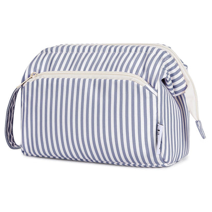 Narwey Travel Makeup Bag Toiletry Bag, Wide Open Cosmetic Bag for Women