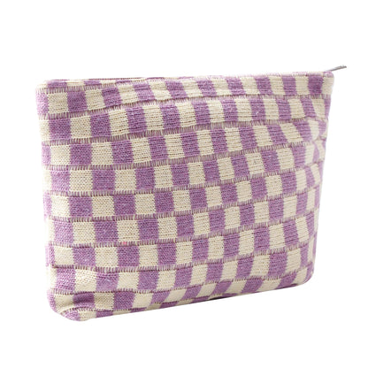 Cosmetic Bags for Women - Corduroy Cosmetic Bag Aesthetic Women Handbags Purses Smile Dots Makeup Organizer Storage Makeup Bag Girls Case Bags (A-Beige)