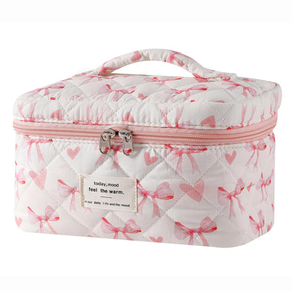 uekeboag Large Travel Quilted Makeup Bag for Women
