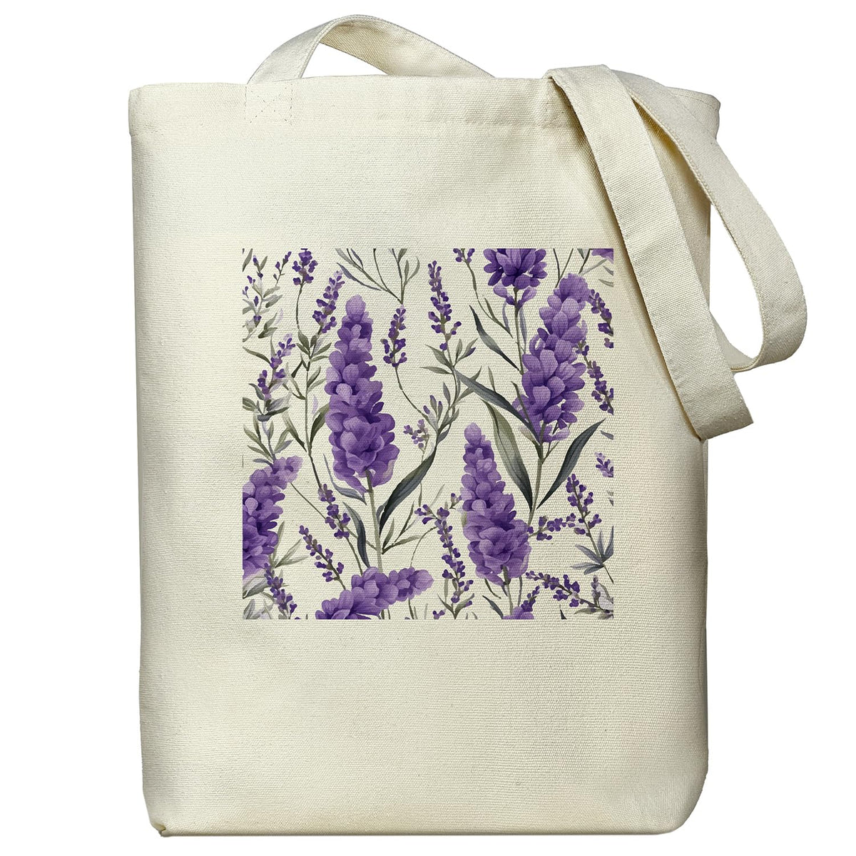 itgowisa Canvas Tote Bag with Zipper Pocket, Reusable Grocery Bag for Daily