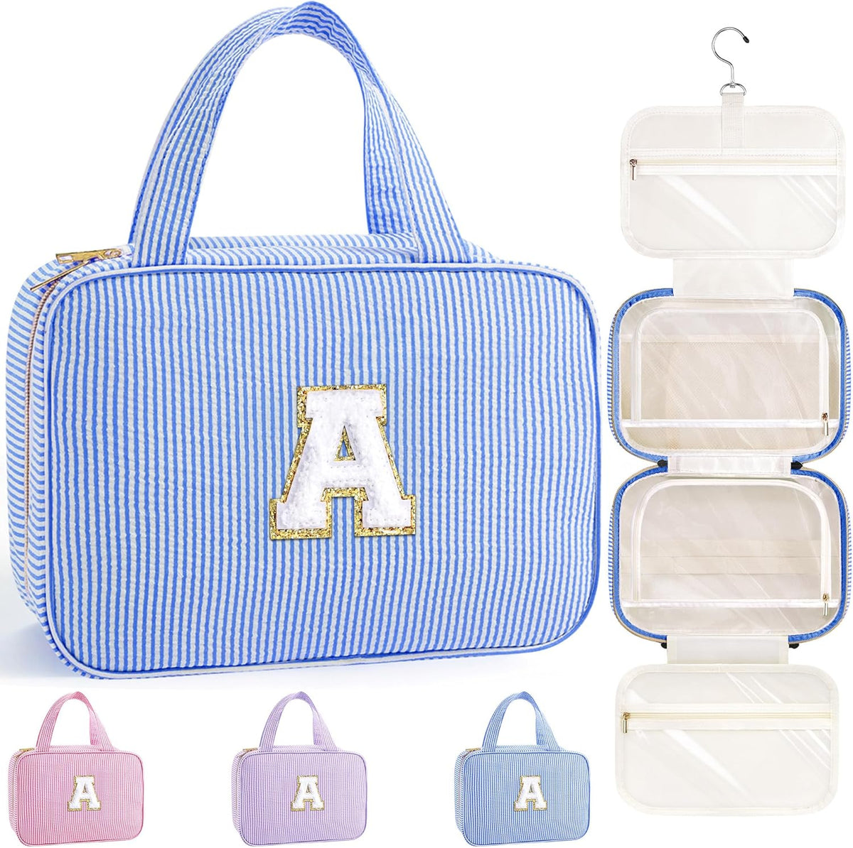 TOPEAST Travel Hanging Toiletry Bag & Makeup Bag for Women Girls Kids Gifts