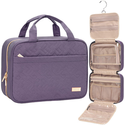 NISHEL Travel Toiletry Bag for women, Portable Hanging makeup Organizer