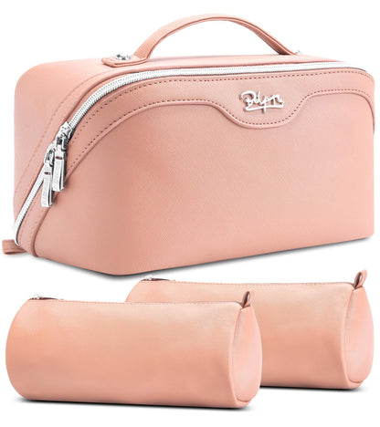 BOYATU Travel Makeup Bag Organizer: 3 Pcs Large Cosmetic Bags Set for Women