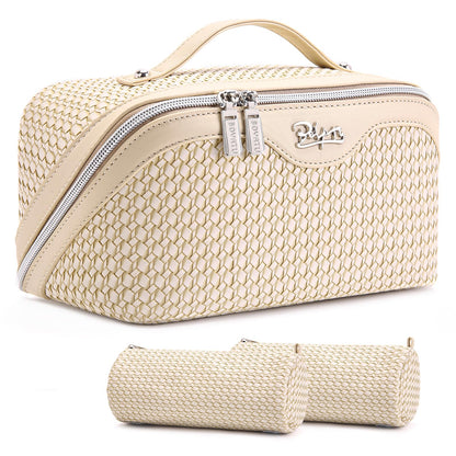 BOYATU Travel Makeup Bag Organizer: 3 Pcs Large Cosmetic Bags Set for Women