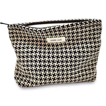 STARDW Leopard Makeup Bag Organizer Cosmetic Bags for Women and Girls,Travel Toiletry Bag Large Capacity Canvas Makeup Zipper Pouch, Purse Organizer Pouches (Brown Leopard)