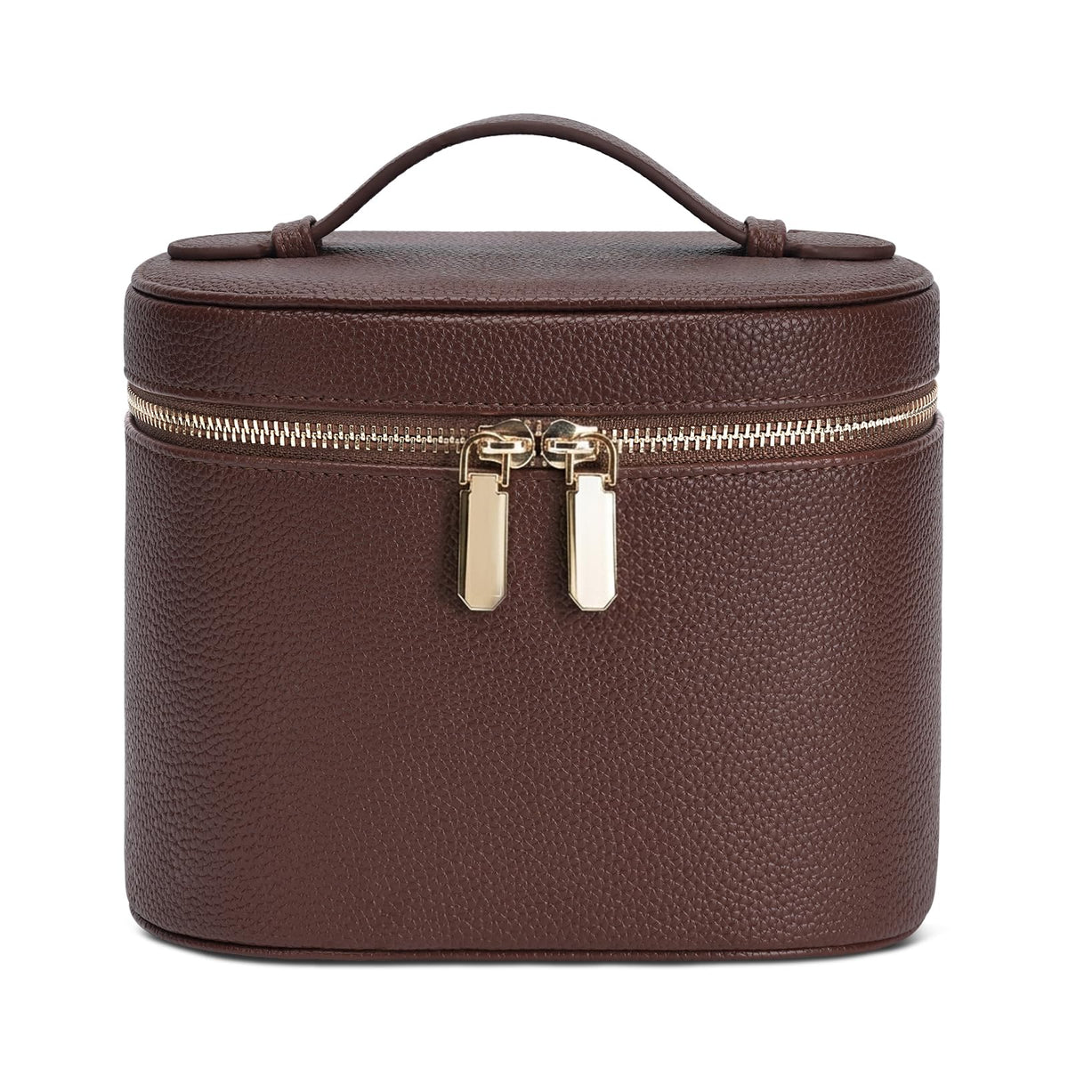 honitty Makeup Bag, Travel Make up Case with Compartments and Handle, Portable Cosmetic Organizer Bags,Toiletry Bag for Women