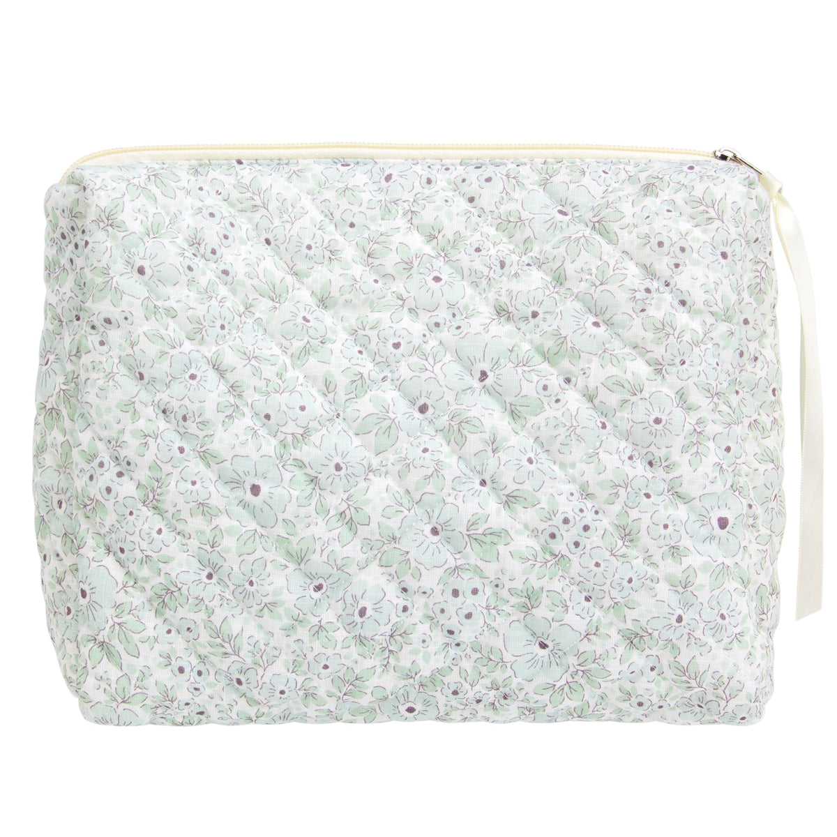 Quilted Makeup Bag for Women, Travel Cosmetic&Toiletry Bag,Gauze Heart
