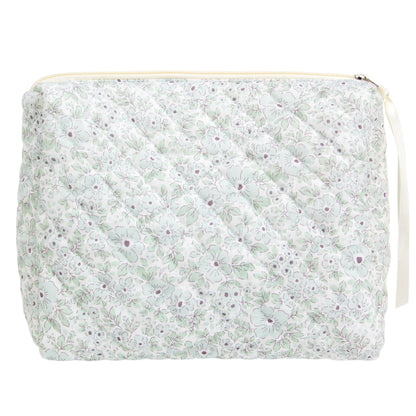 Quilted Makeup Bag for Women, Travel Cosmetic&Toiletry Bag,Gauze Heart
