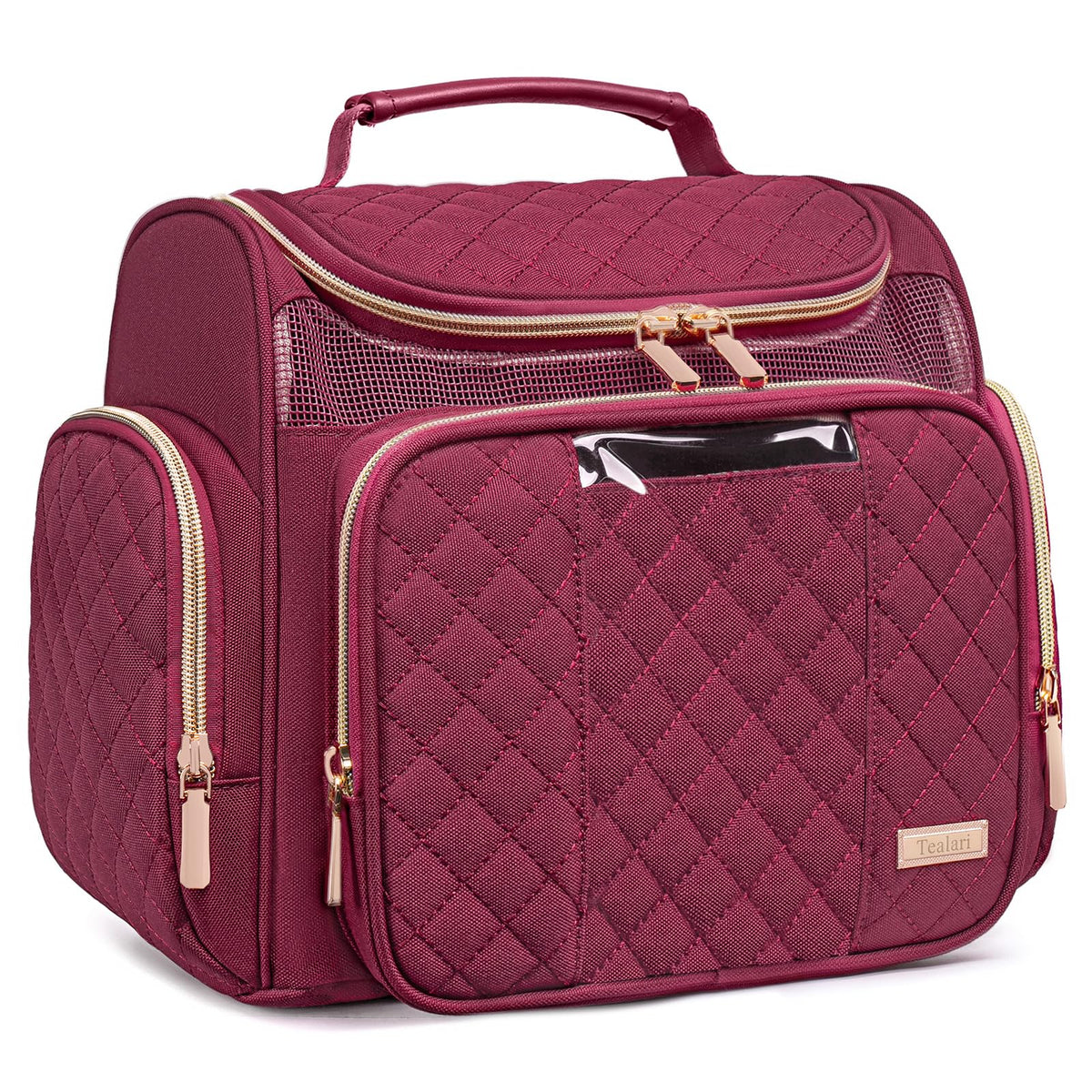 Large Leather Toiletry Bag for Women Men,Bathroom Bag,Water Resistant Shower Bag,Makeup Bag,Portable Shower Caddy for College Dorm,Hanging Travel Toiletry Bag with Transparent Waterproof Phone Pocket