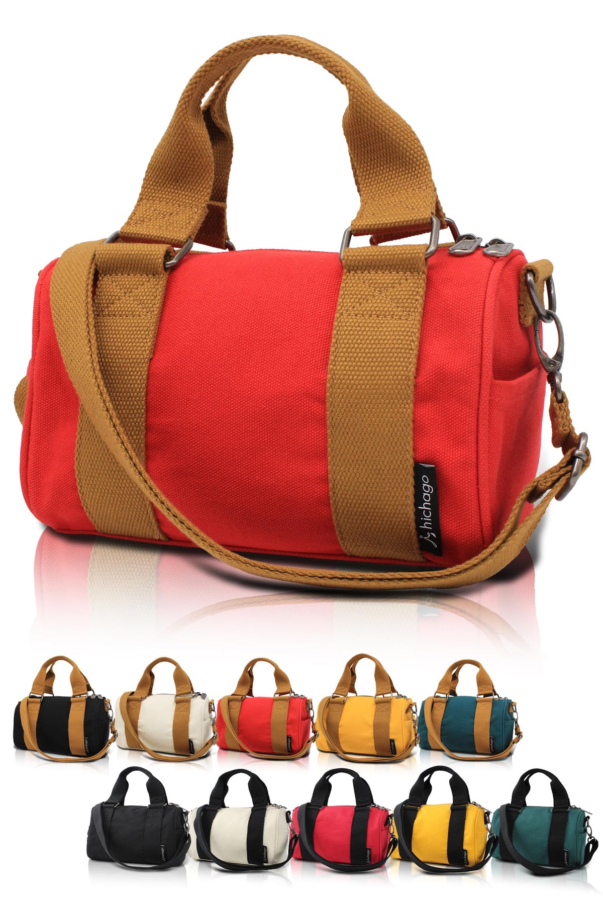 Japan Design Mini Duffel Bag - Purse, CoBoss (Black x Black)