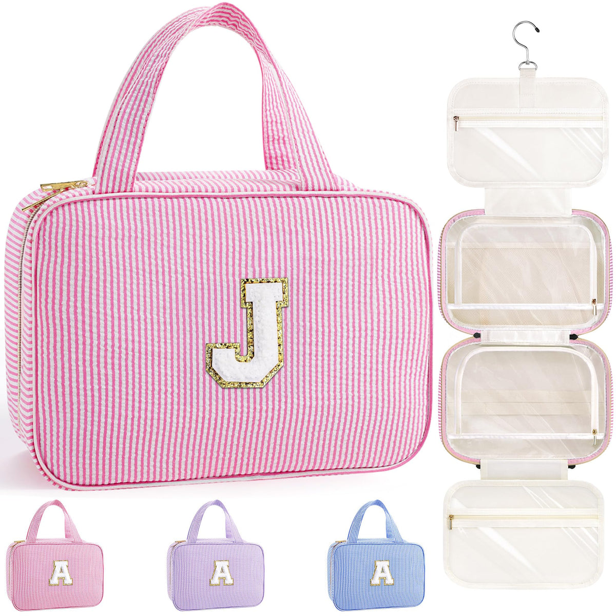 TOPEAST Travel Hanging Toiletry Bag & Makeup Bag for Women Girls Kids Gifts
