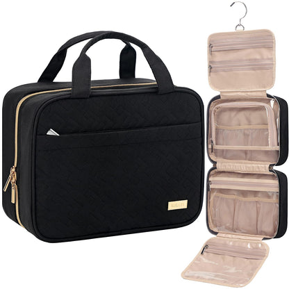 NISHEL Travel Toiletry Bag for women, Portable Hanging makeup Organizer