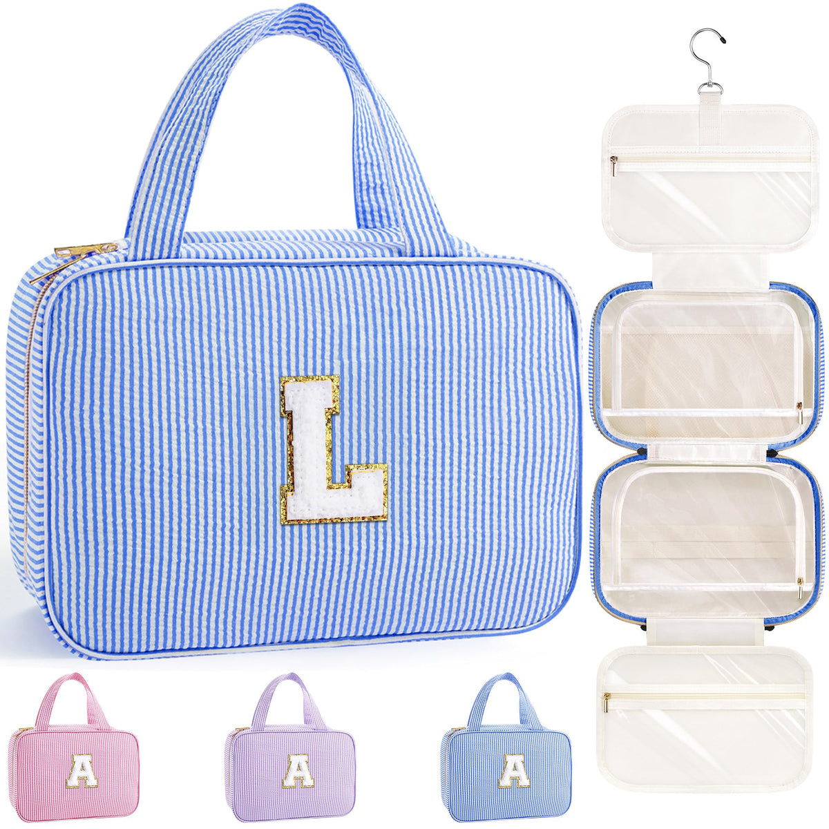 TOPEAST Travel Hanging Toiletry Bag & Makeup Bag for Women Girls Kids Gifts