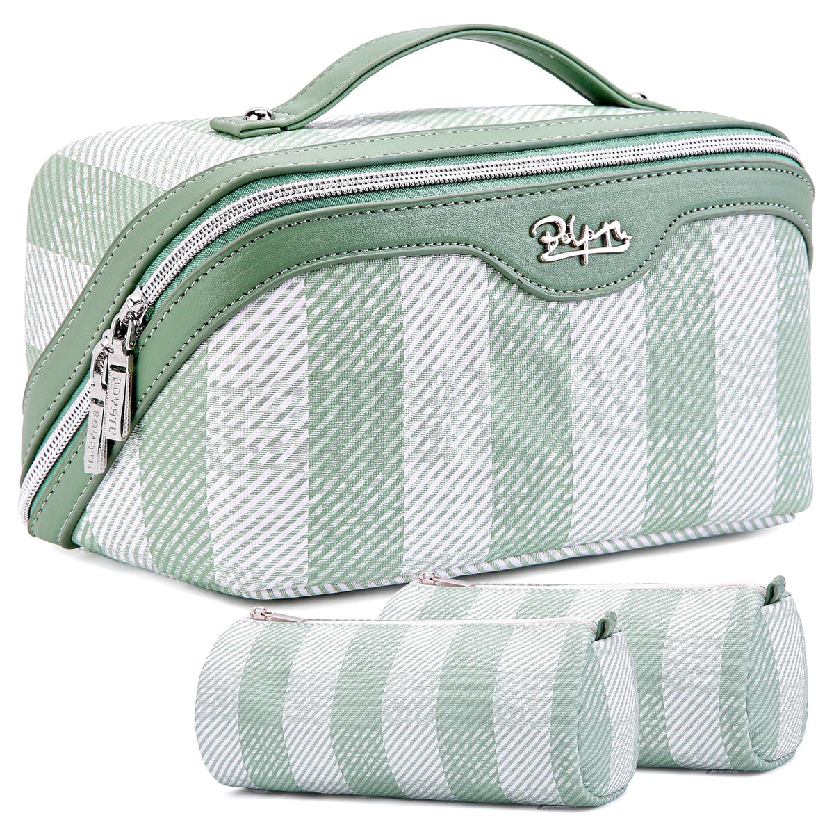 BOYATU Travel Makeup Bag Organizer: 3 Pcs Large Cosmetic Bags Set for Women