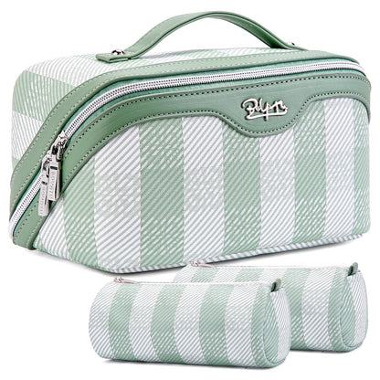 BOYATU Travel Makeup Bag Organizer: 3 Pcs Large Cosmetic Bags Set for Women