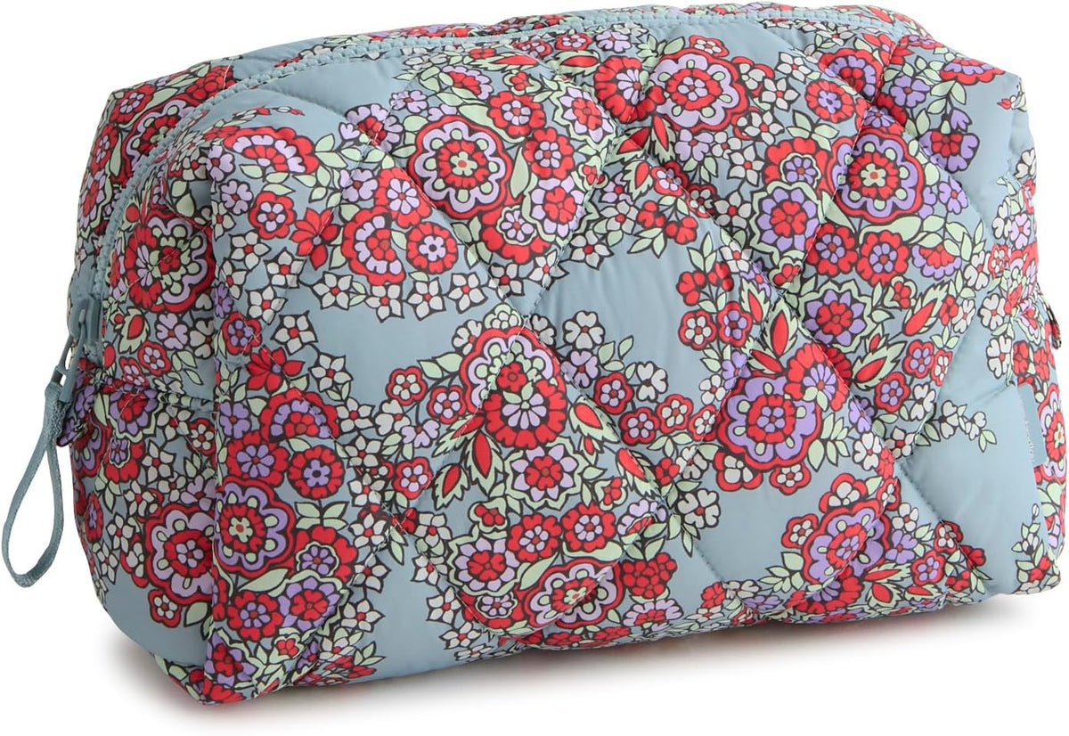 Vera Bradley Women's Featherweight Large Cosmetic, Moonless Night, One Size