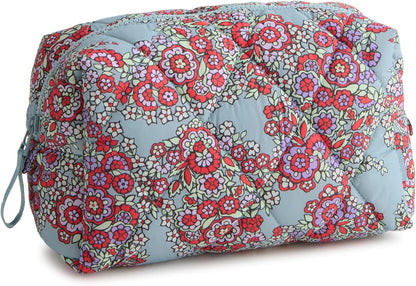 Vera Bradley Women's Featherweight Large Cosmetic, Moonless Night, One Size