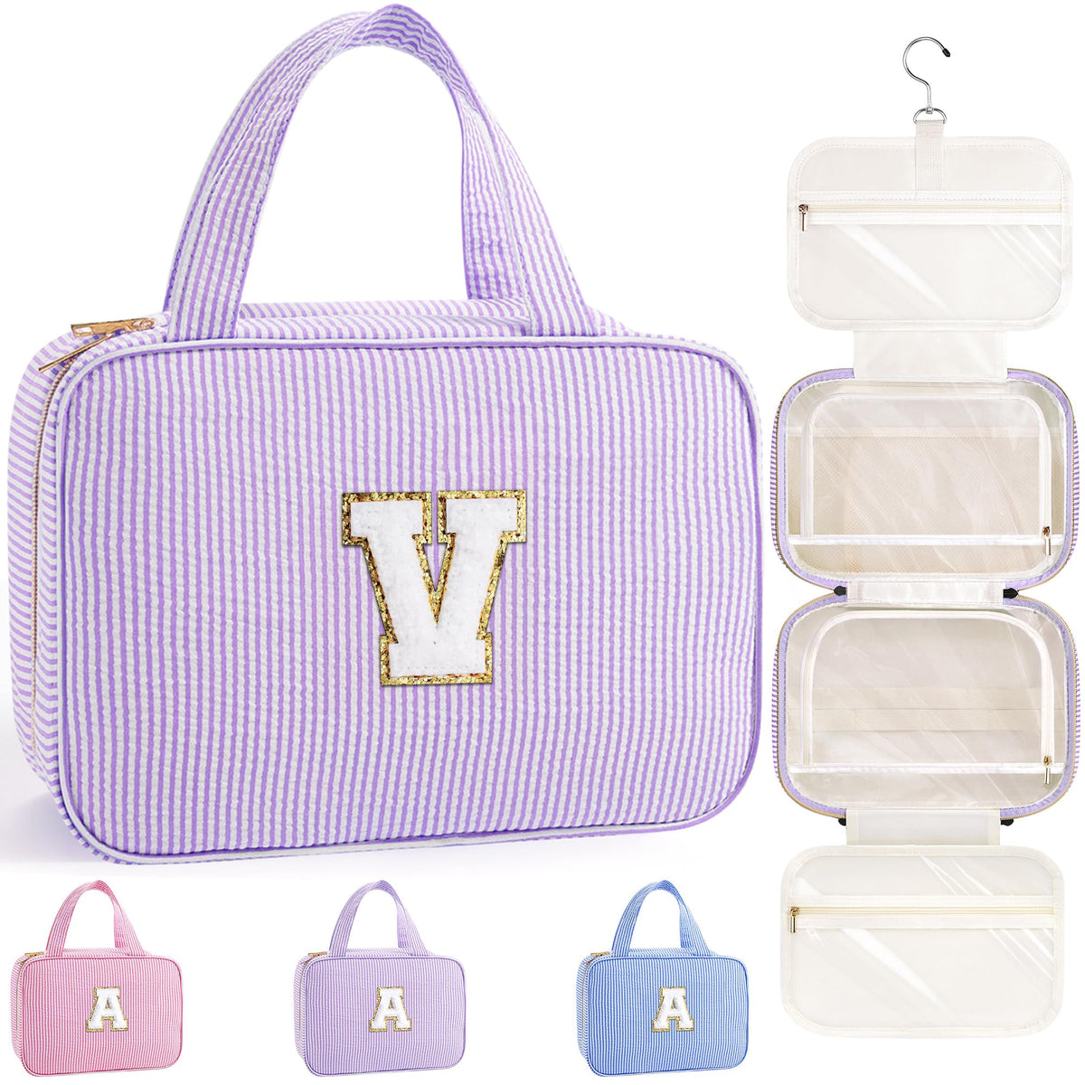 TOPEAST Travel Hanging Toiletry Bag & Makeup Bag for Women Girls Kids Gifts
