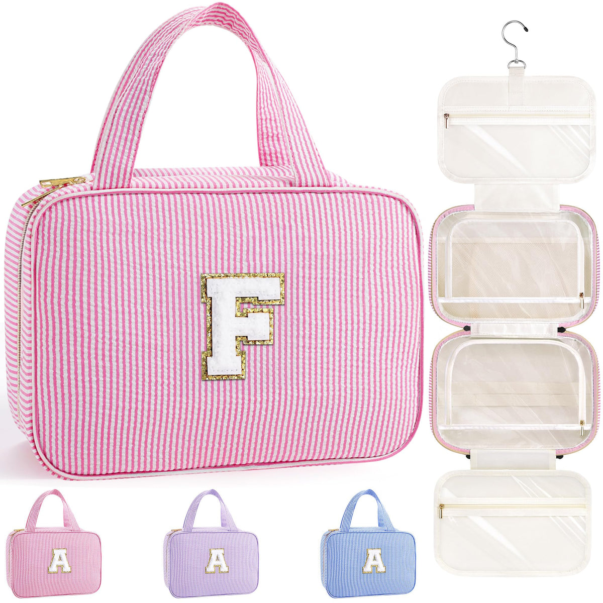 TOPEAST Travel Hanging Toiletry Bag & Makeup Bag for Women Girls Kids Gifts
