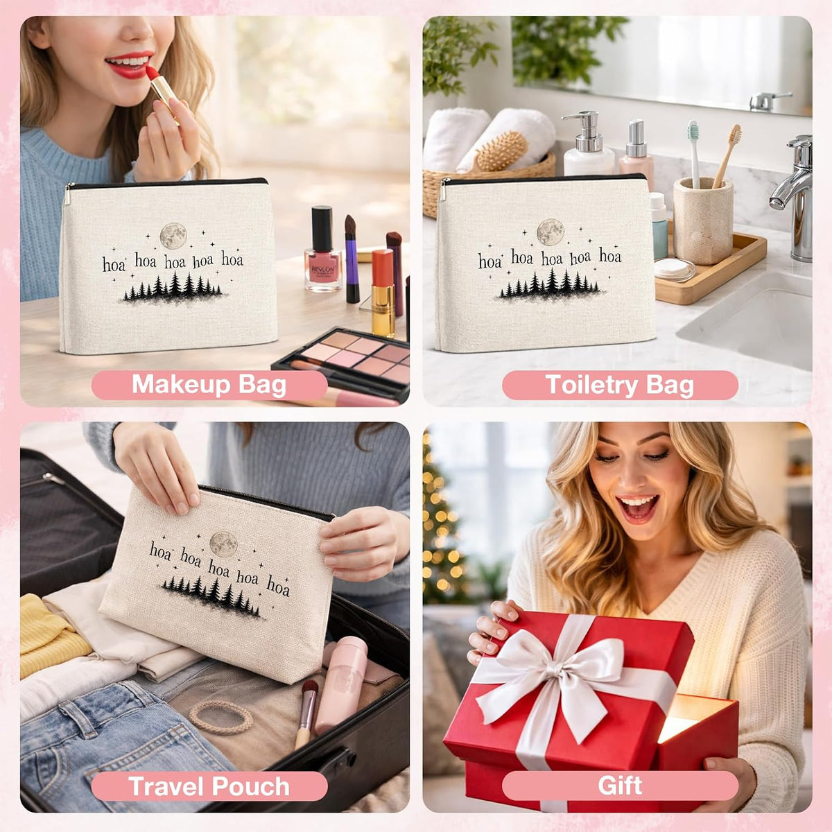 Funny Movie Lover Makeup Bag, Fantasy Novel Merch Reading Gifts