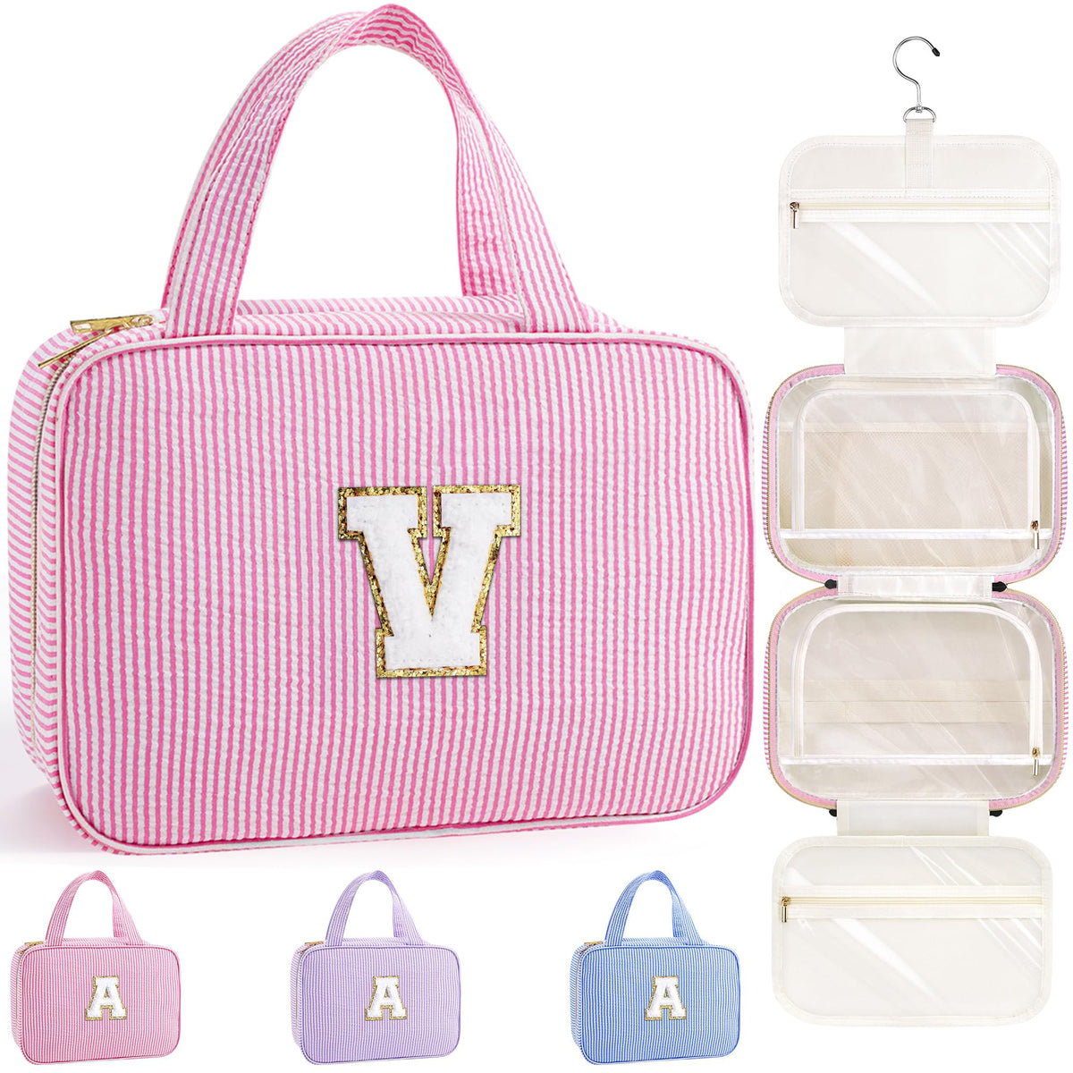 TOPEAST Travel Hanging Toiletry Bag & Makeup Bag for Women Girls Kids Gifts