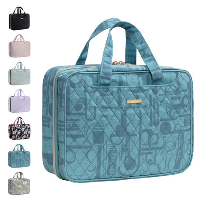 Everfun Hanging Travel Toiletry Bag Women, Leakproof Wet Dry Compartments