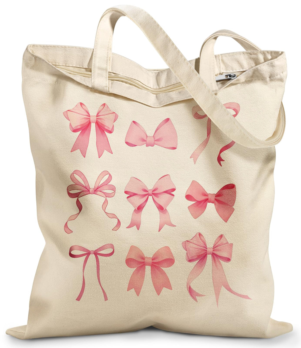Miss Adola Canvas Tote Bag with Zipper for Women