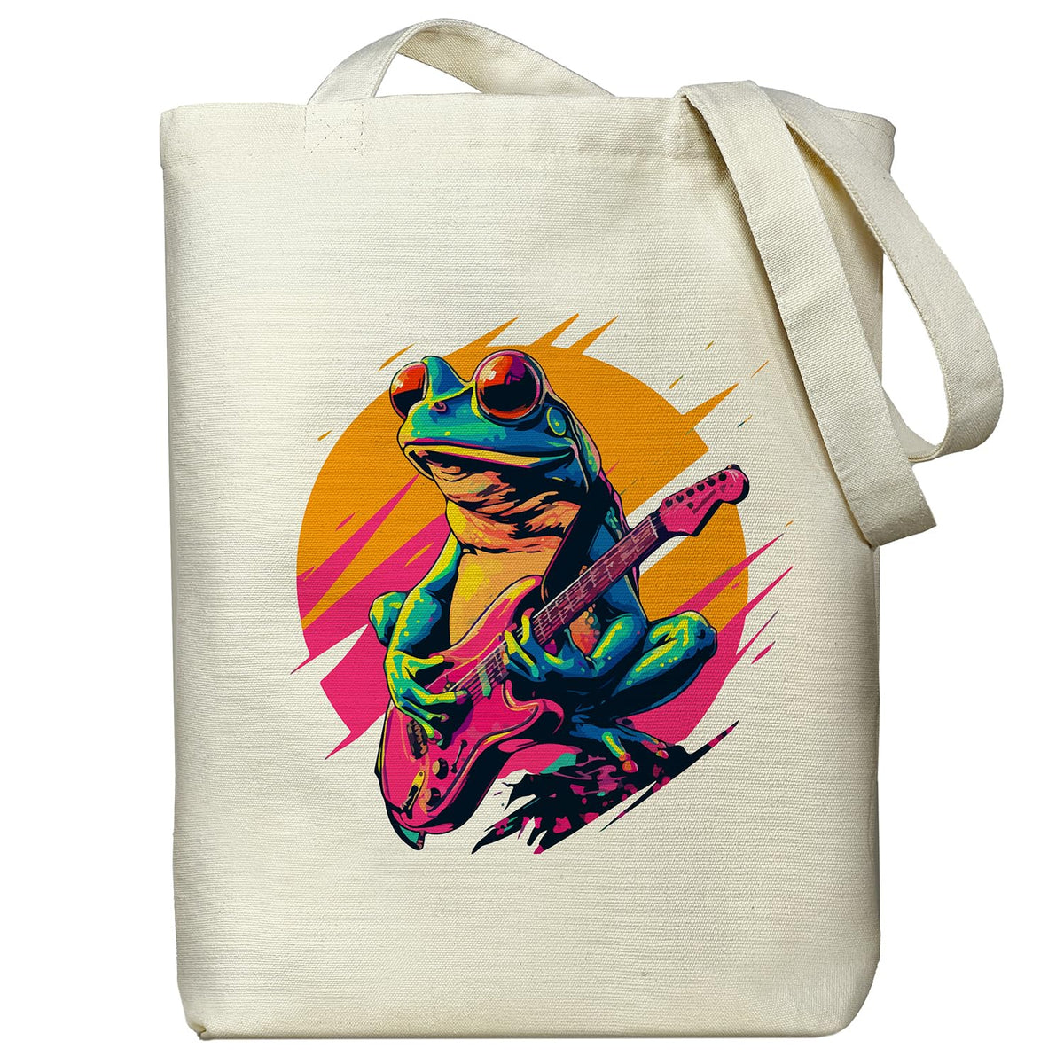 itgowisa Canvas Tote Bag with Zipper Pocket, Reusable Grocery Bag for Daily