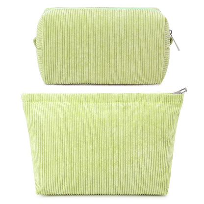 SOIDRAM 2 Pieces Makeup Bag Large Checkered Cosmetic Bag Capacity Canvas Mix Travel Toiletry Bag Organizer Cute Makeup Brushes Aesthetic Accessories Storage Bag for Women, Checkered Mix Rose Red