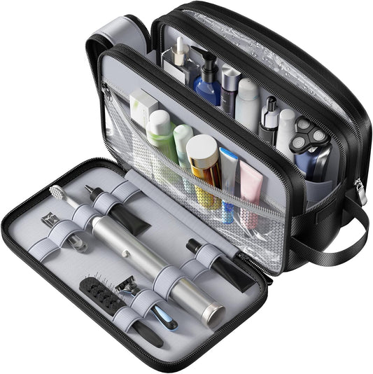 Travel Toiletry Bag, Waterproof Hanging Dopp Kit, Organizer for Men & Women