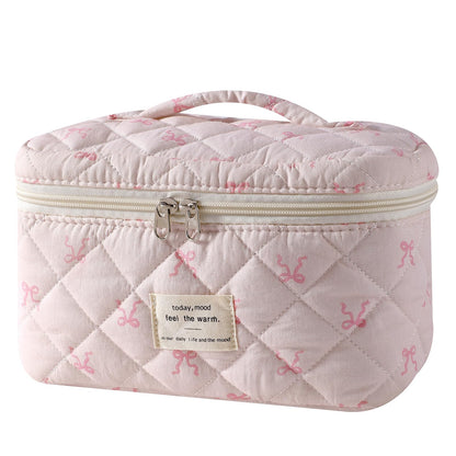 uekeboag Large Travel Quilted Makeup Bag for Women