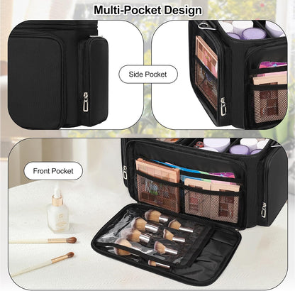TANTO Large Makeup Bag, Portable Cosmetic Travel Bag for Makeup Artist