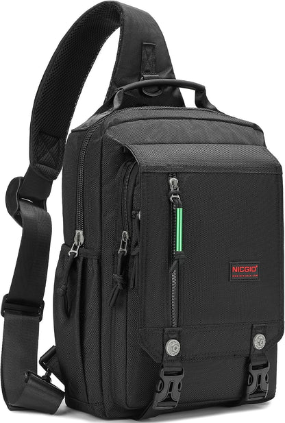 NICGID Sling Bags Chest Shoulder Backpacks, Laptop Backpack Crossbody Messenger Bag Travel Outdoor Men Women