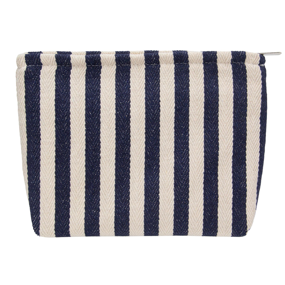 Flat Makeup Bag for Women,Zipper Cosmetic Pouch for Purse,Strawberry Beige
