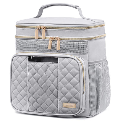 Large Leather Toiletry Bag for Women Men,Bathroom Bag,Water Resistant Shower Bag,Makeup Bag,Portable Shower Caddy for College Dorm,Hanging Travel Toiletry Bag with Transparent Waterproof Phone Pocket
